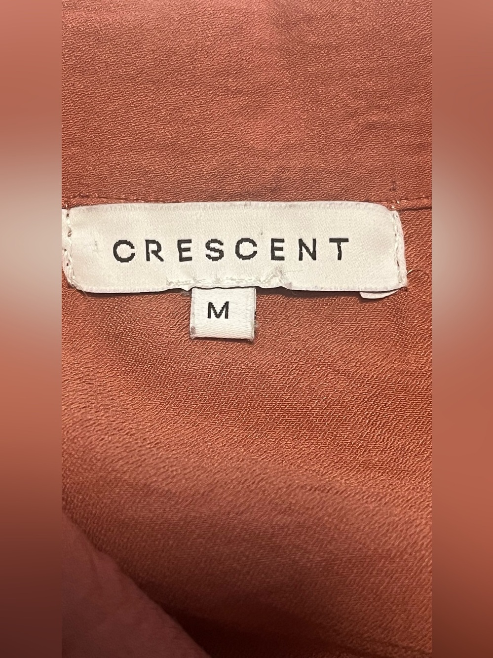 Crescent Women’s Terracotta Short Sleeves Pullover Tunic Mini Dress Size M - Picture 7 of 12